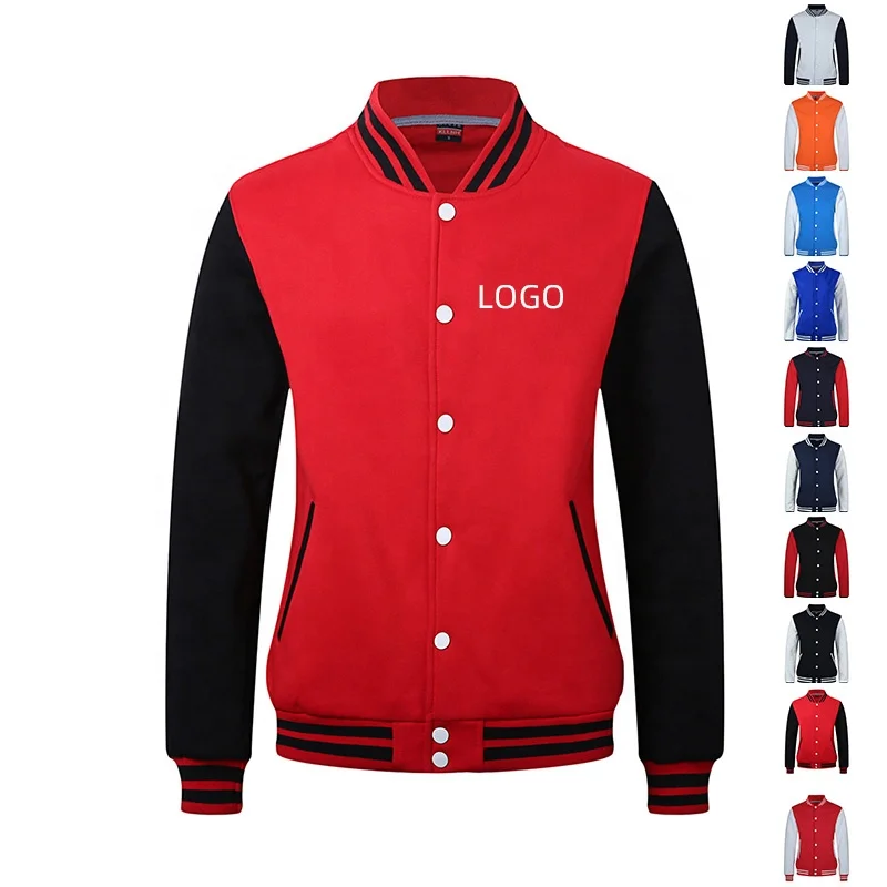 High quality fashion man sweater with customize youeself logo baseball uniform