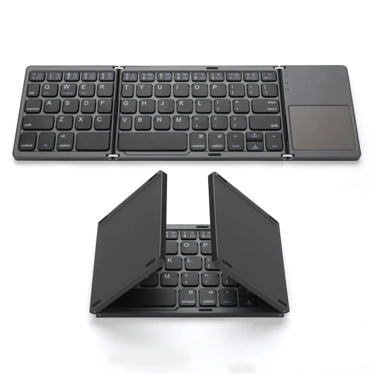 QWERTY black bluetooth wireless keyboard mouse touchpad for apple