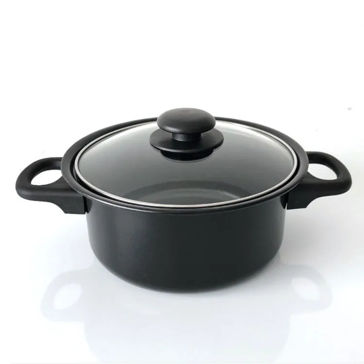 Wholesale price 13pcs cheap kitchen housewares iron non stick  kitchen pots cookware sets