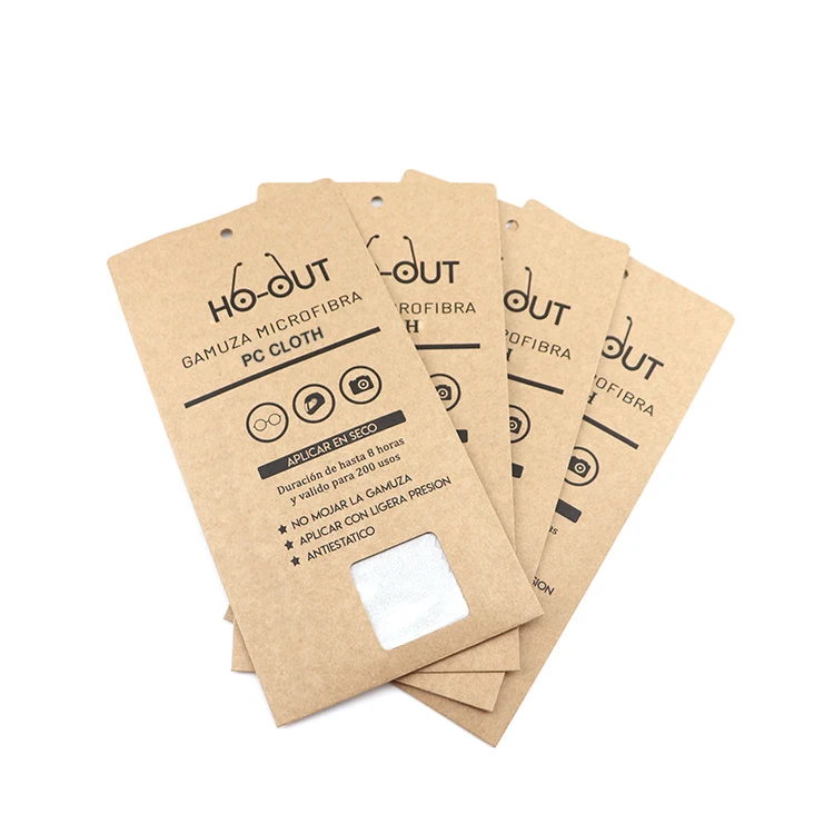 Custom packaging Antifog Lens Microfiber Anti Fog Glasses Cleaning Cloth