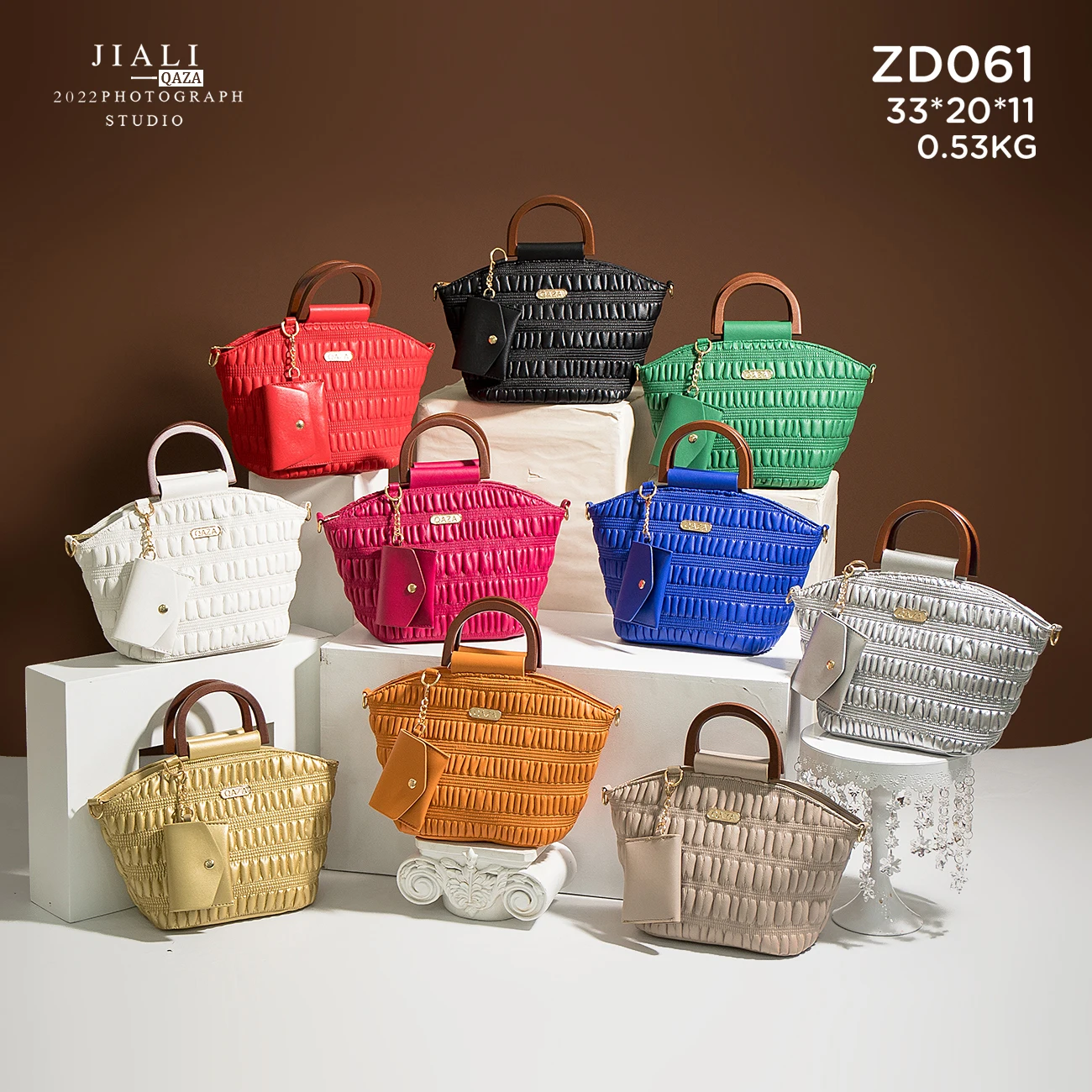 ZD061 Guangzhou Designer sac a main femme handbags New Fashion Wooden Handle Jiali Bags Women Handbags Ladies