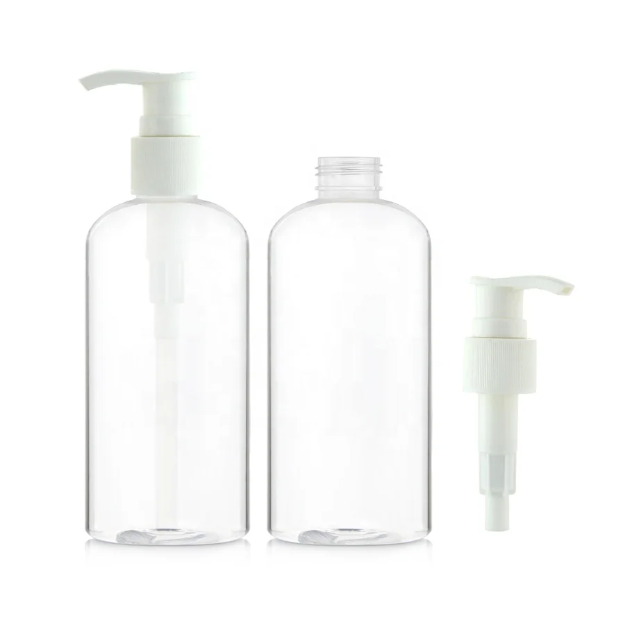 
pump sprayer empty clear PET liquid soap shower gel liquid plastic pump bottle 