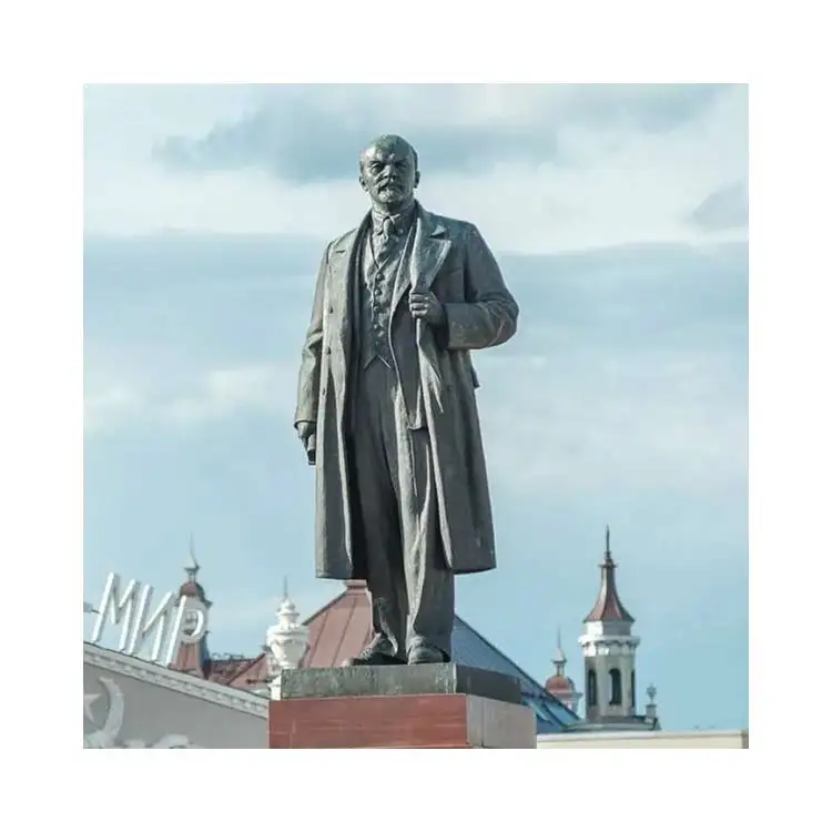 outdoor garden decoration famous people Life Size Bronze Lenin Statue sculpture