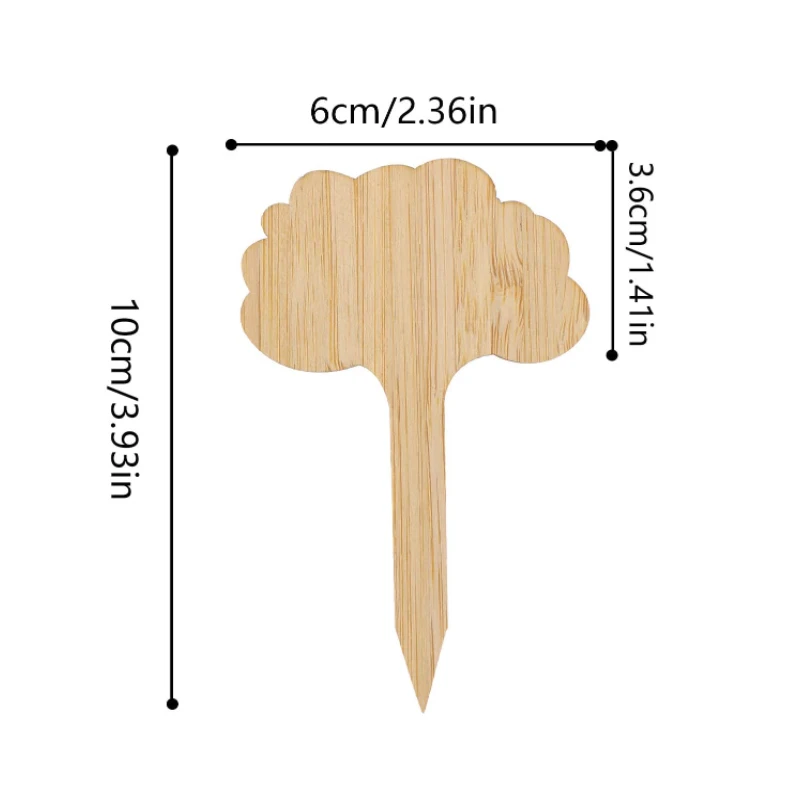 Garden Supplies Environmental For Nurseries Plant Growing Thick Tag Label Bamboo Plant Labels