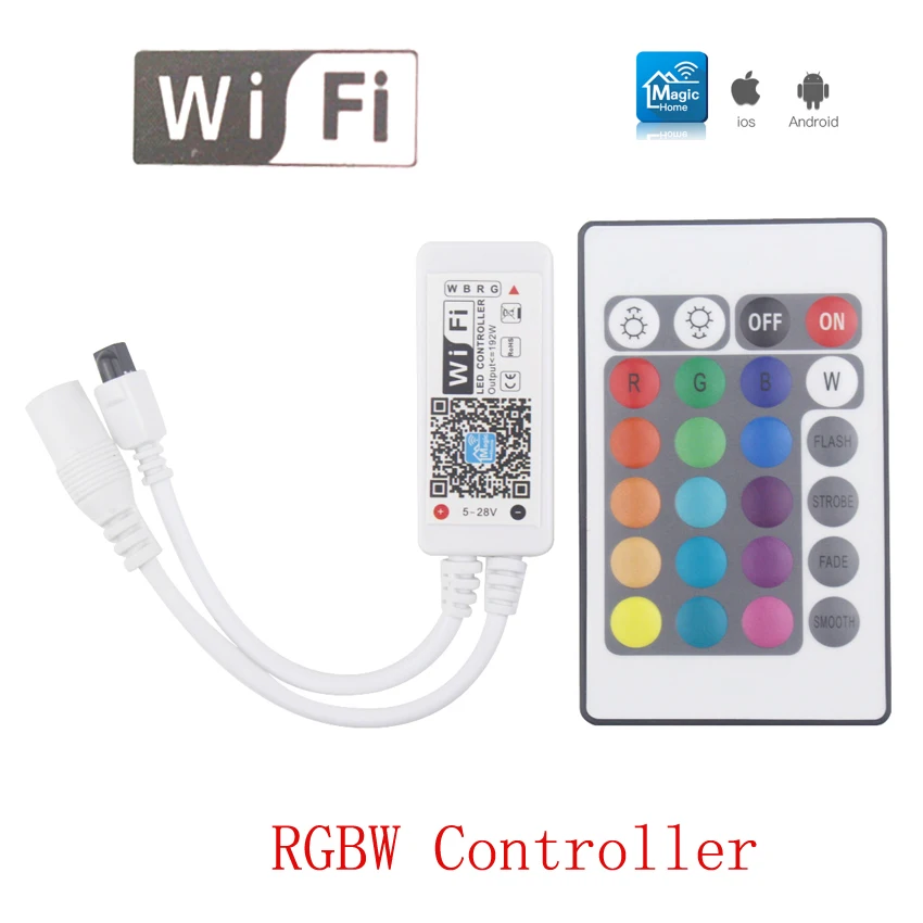 Hot sell IR remote smart WiFi APP google assistant Amazon Alexa sound sync music control RGB led controller