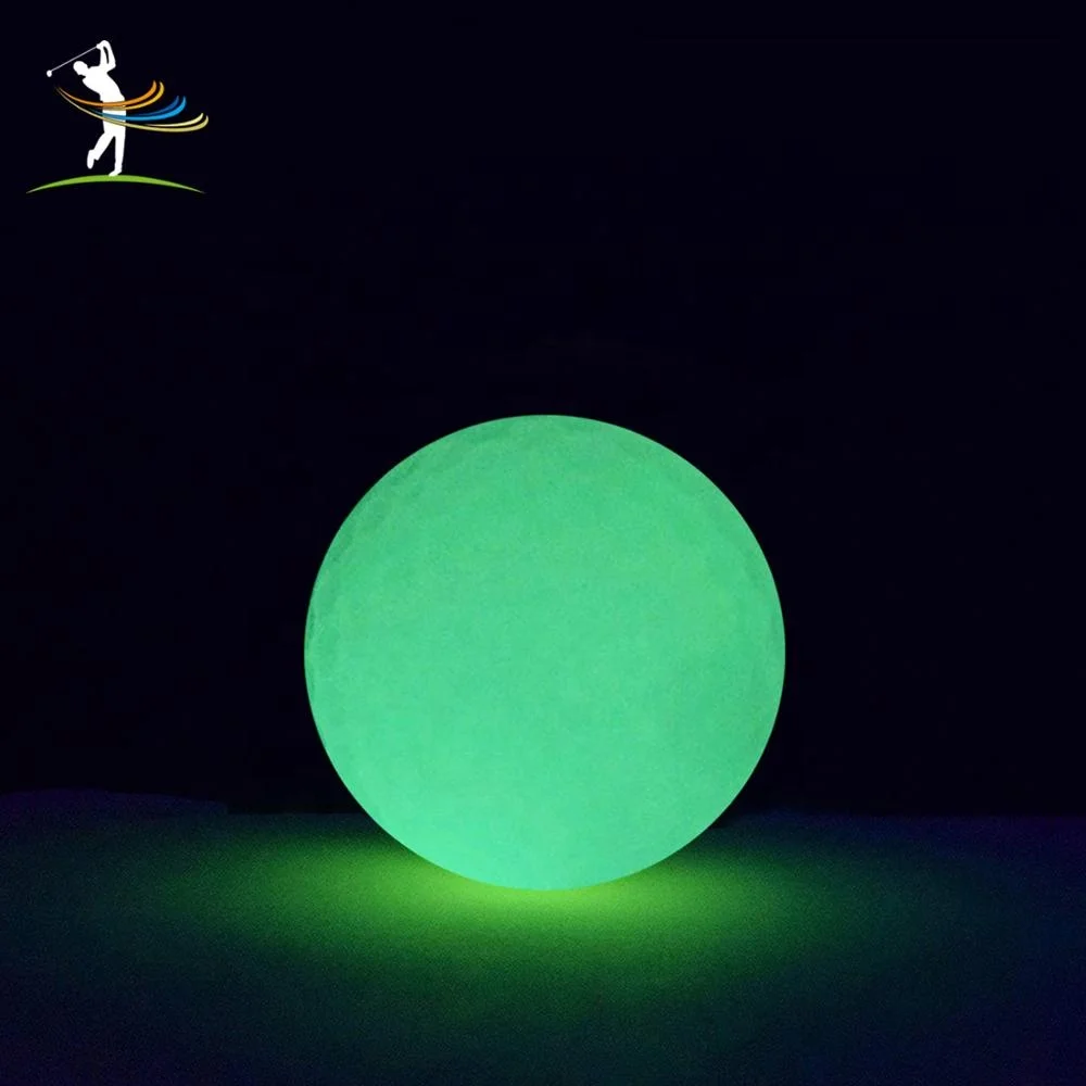 Golf Ball Glow night flyer Conformation luminous night Golf  With Logo glow in the dark golf balls