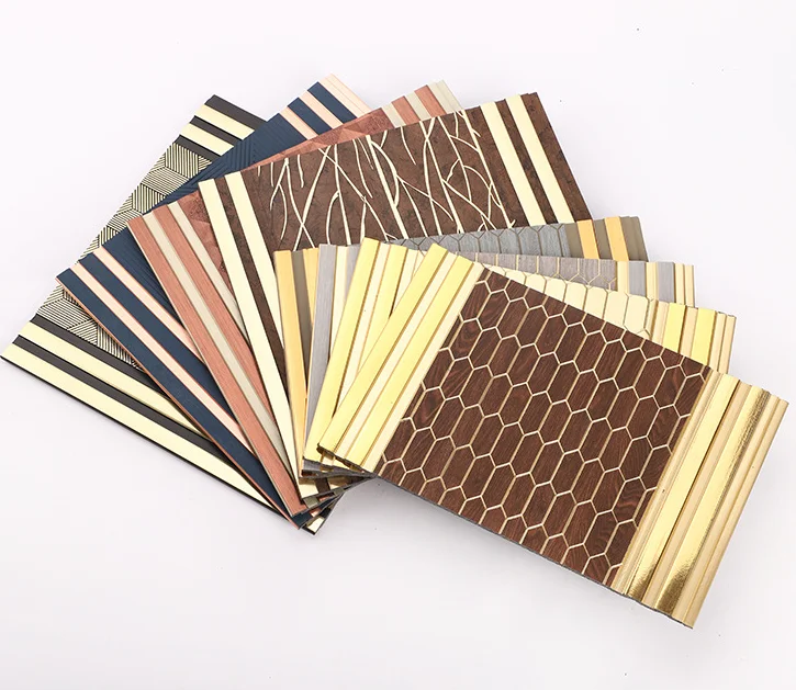 china manufacture Competitive price indoor wall decoration 30cm Ps Charcoal Louvers Wall Panels decorative