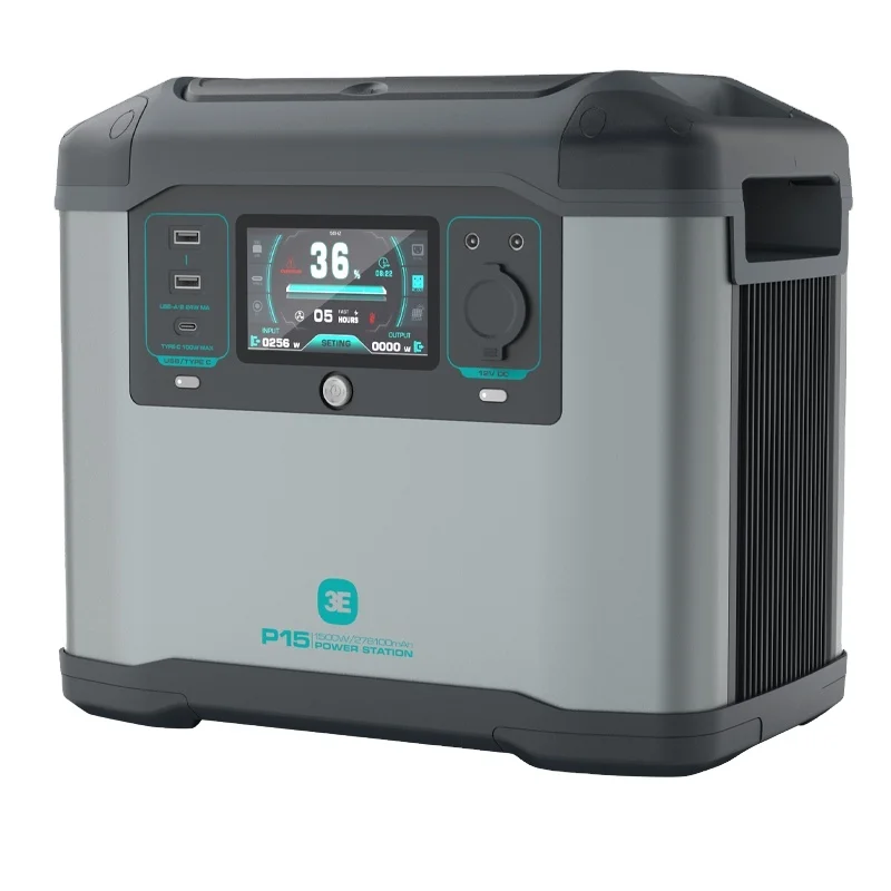 Hight Capacity Solar Outdoor Power Supply Camping 1000W 1500W 2000W 2200W Portable Power Bank Power Station