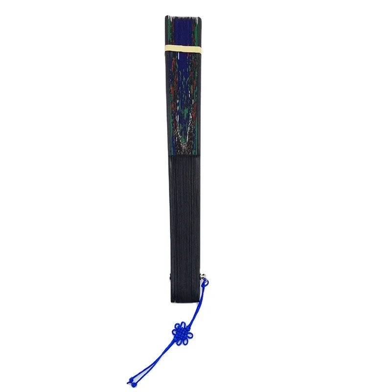 
Summer Custom Printed Personalize Hot Sale Folding Fabric Bamboo Souvenir Hand Fans 