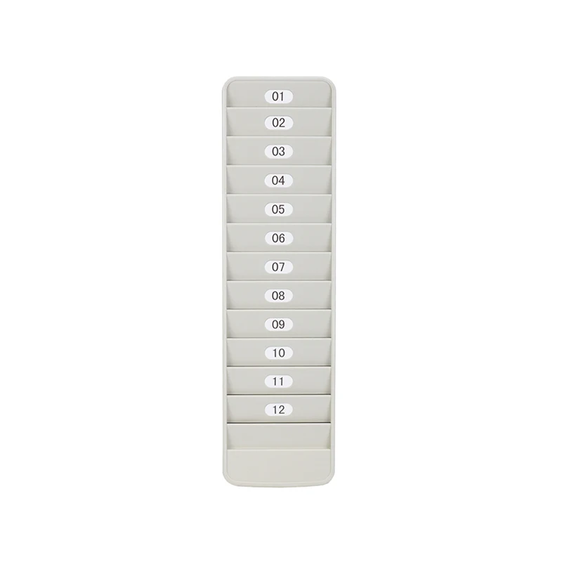 12 ID IC Card Holder OEM Wholesale 12 slots Plastic Time card Rack Time Attendance Card Staff Assorted Rack