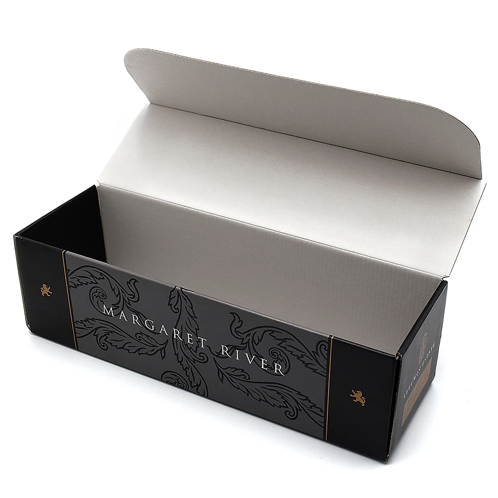 Red Wine Glass Box 2/3/6 Bottle Packaging Gift Beer Carton Custom Luxury Shipping Paper Cardboard Wine Box