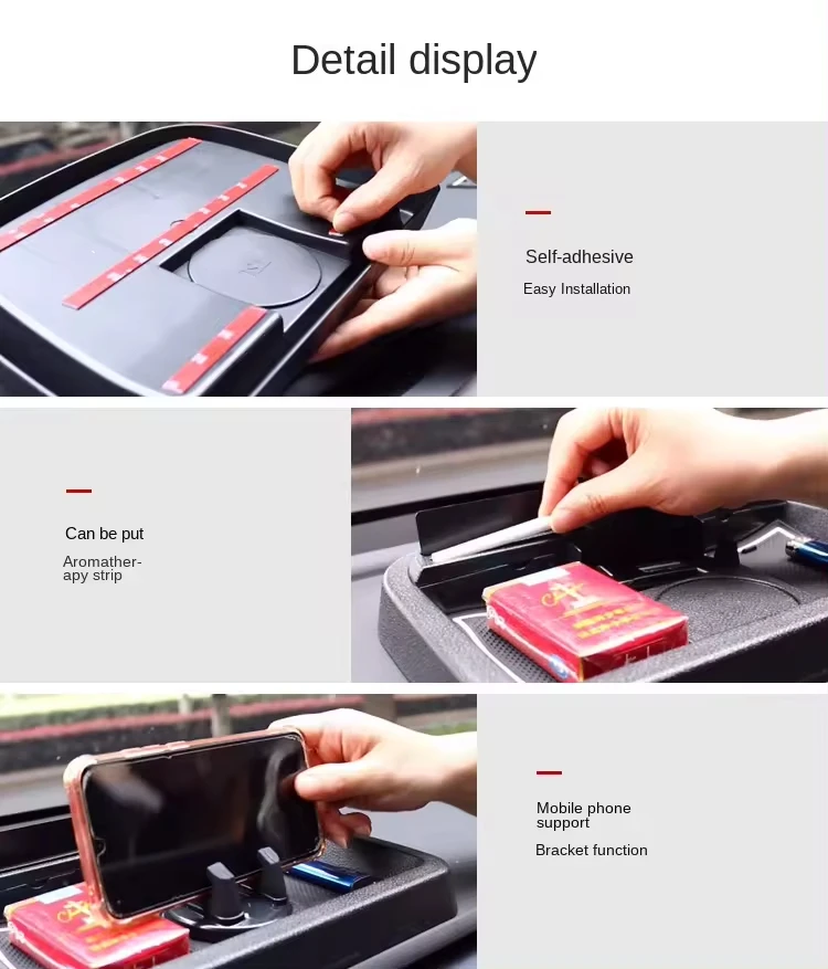 New Arrival Dashboard Multifunctional Non Slip Sticky Anti Slide Dash Phone Mount Pvc Dashboard Car Pad Mat For TESLA Model 3 Y
