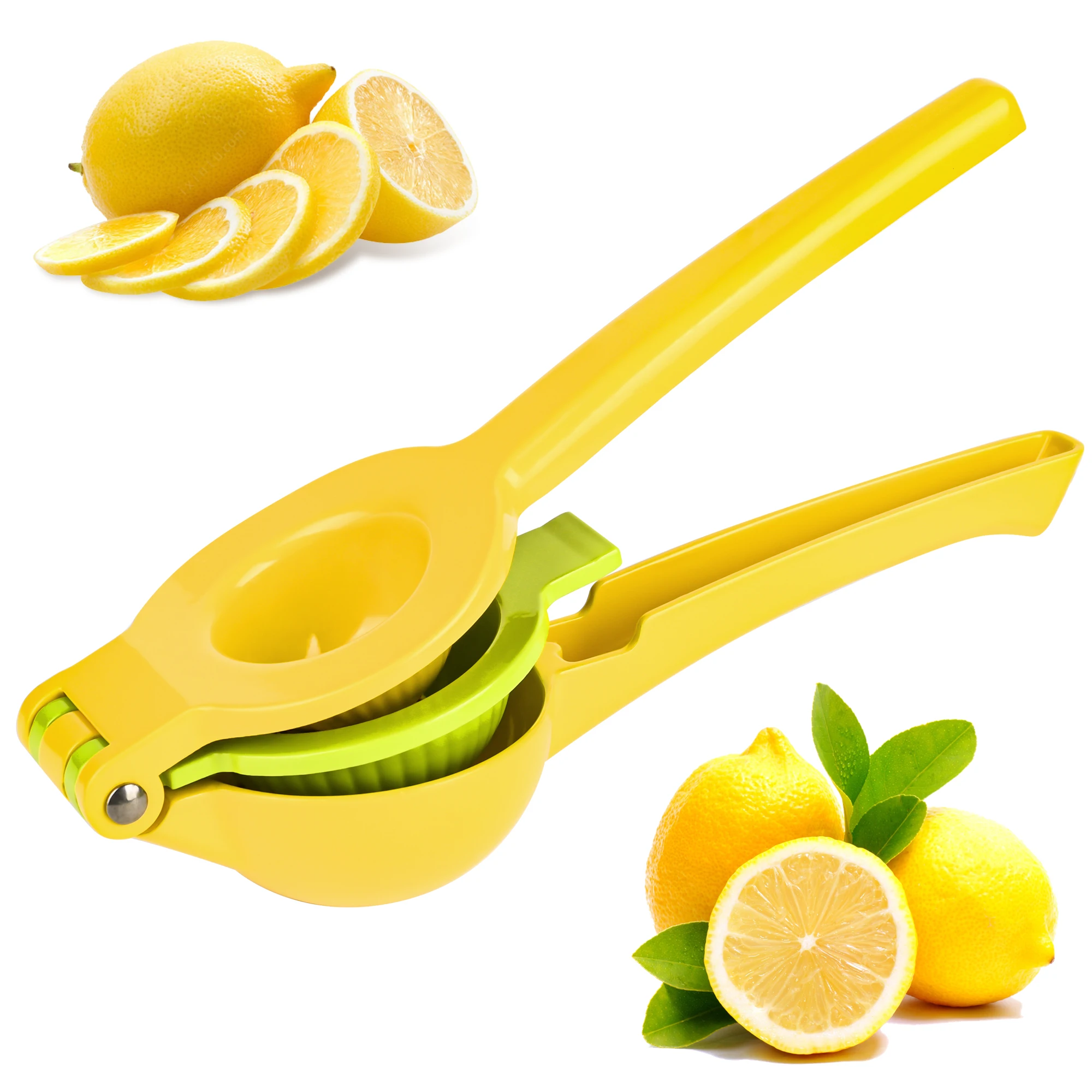 Premium Quality  Aluminum Alloy Manual 2 in 1 Lemon Lime Squeezer Citrus Juicer