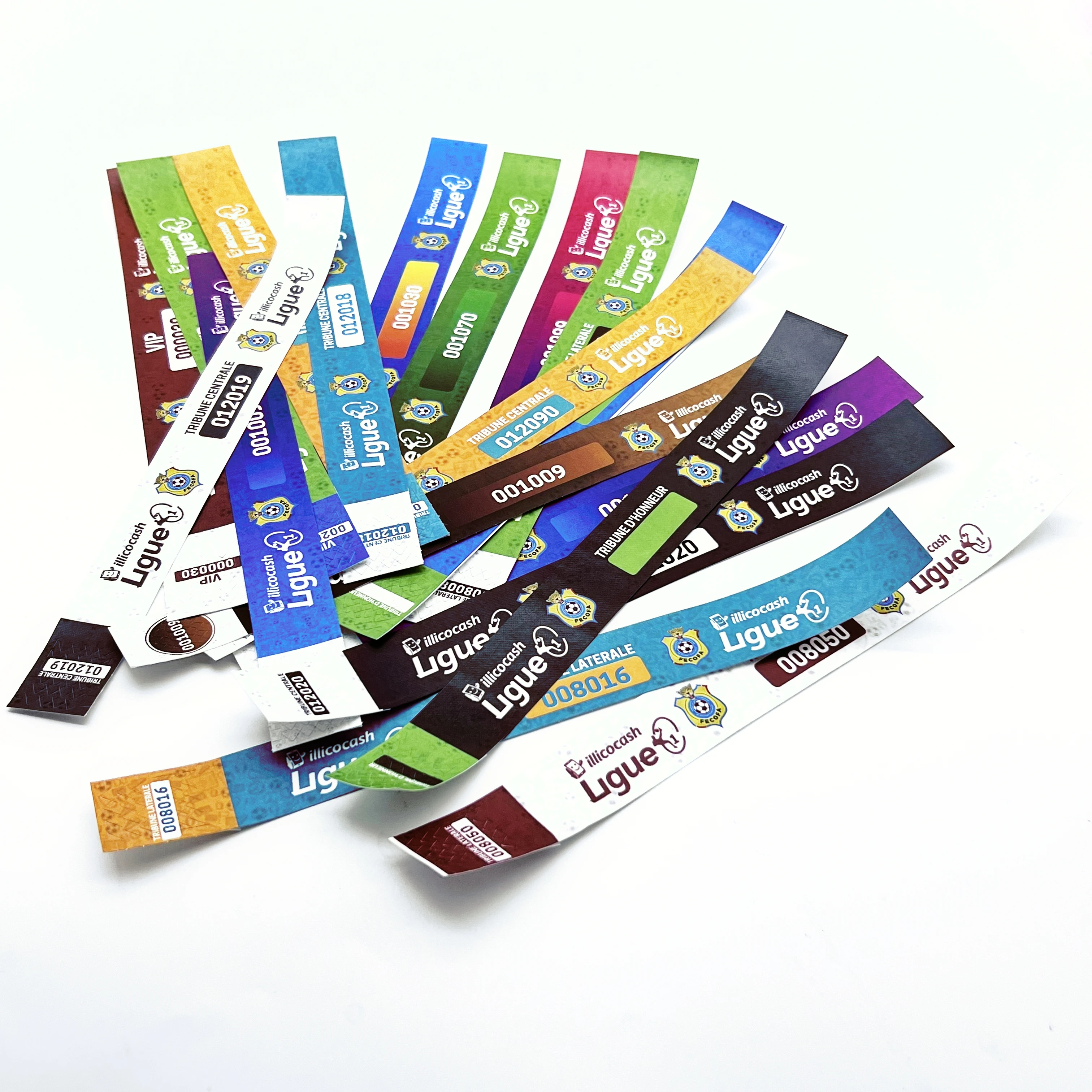 Cheap Neon Color Paper Tyvek Wristband Bracelet bracelet wristband ticket, tyvek RFID NFC Sticker disposable wristband