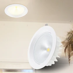 Commercial supermarket led downlight 15W 20W 30W 4 6 8inch COB Anti -fog recessed down light