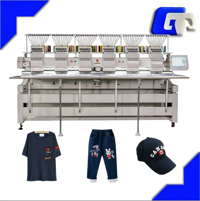 Good Quality High Speed Computerized 2 heads Embroidery Machine Factory Price