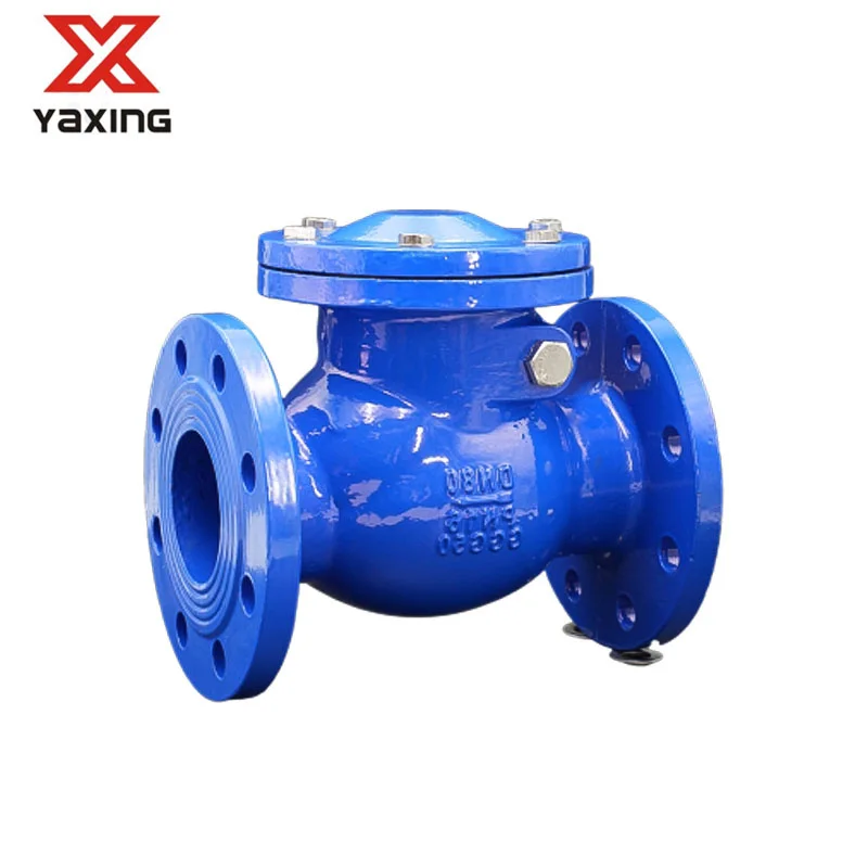 Dn100 4 Inch Pn16 Double Flange Type Cast Iron Non-return Swing Check Valve