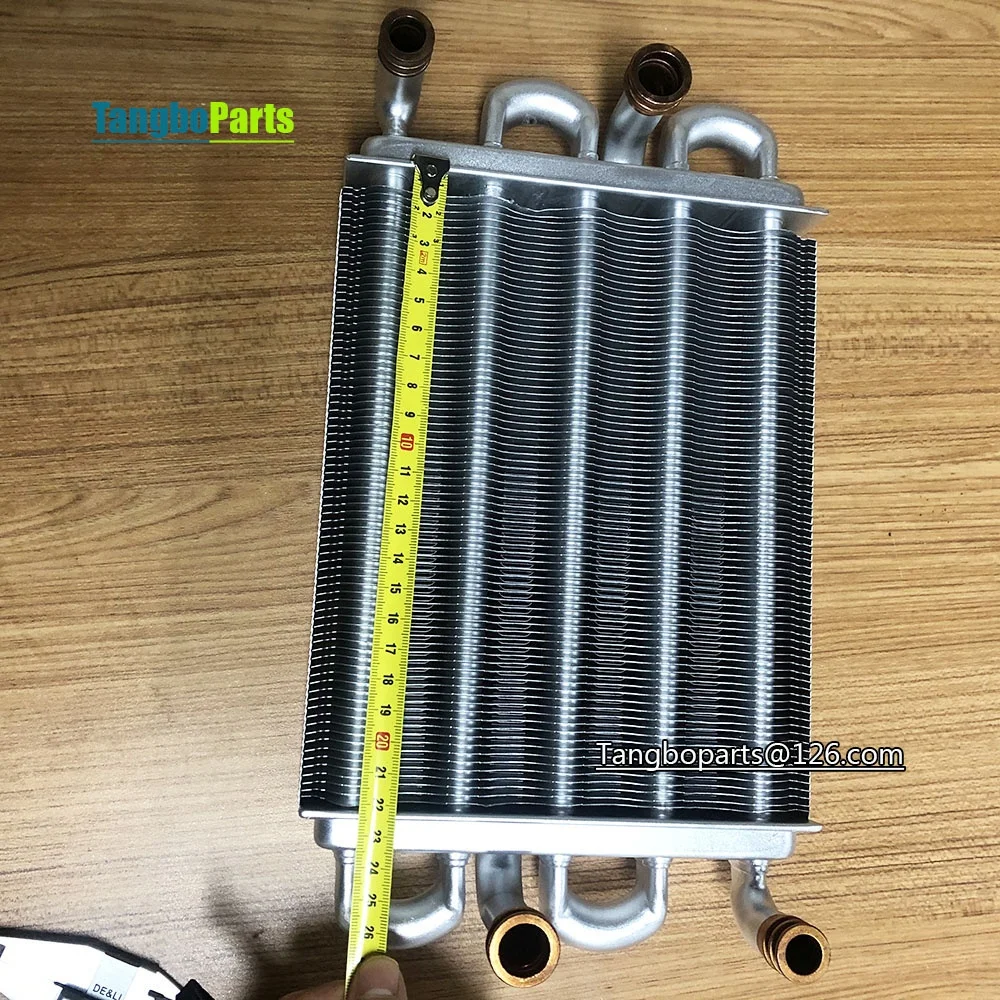 Gas Wall Hanging Furnace Spare Parts Copper 225MM Main Heat Exchangers for BAXI MAIN5 Boilers Replacement