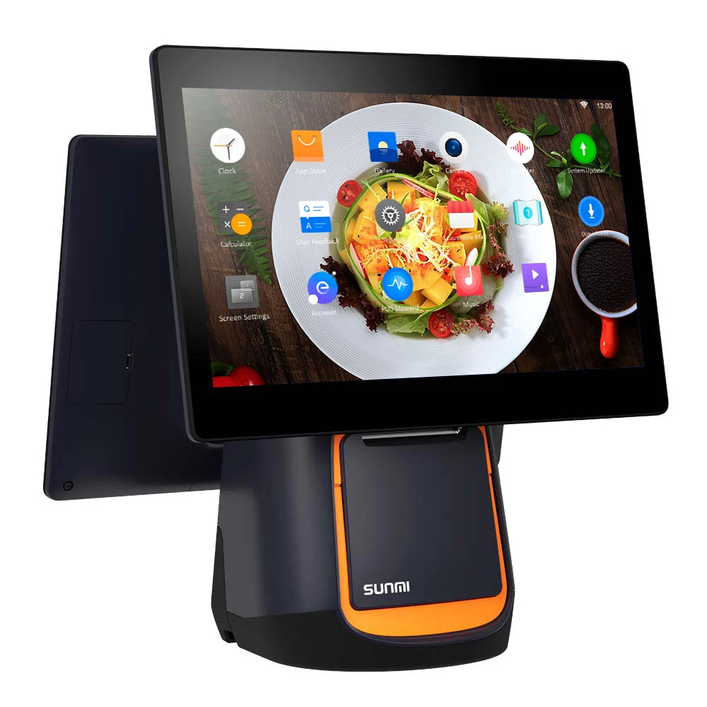 sunmi T2 15.6 Inch lcd touch best price billing machine screen cash register pc POS SYSTEM two touch pos system