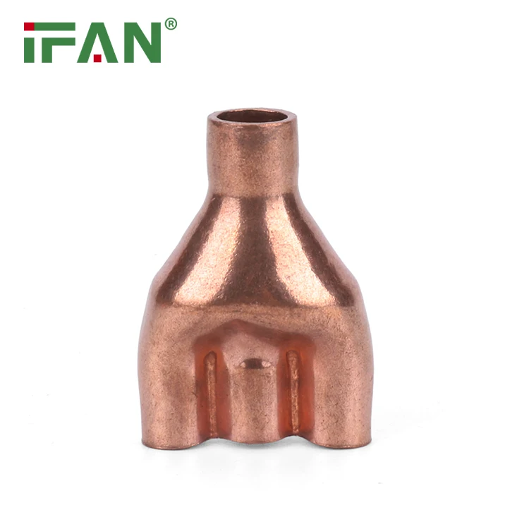 IFAN Cheap Price Copper Pipes Fittings Copper Welding Fitting Plumbing Brass Pipe Connector