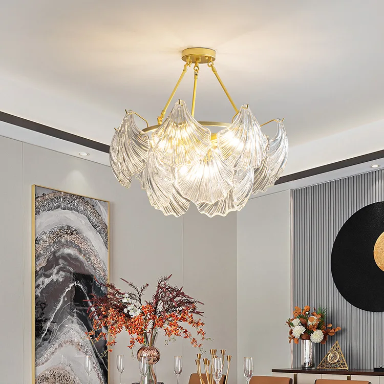 Dropshipping Round Large LED Chandelier for Indoor Lighting Luxury Chandelier Light Fixture