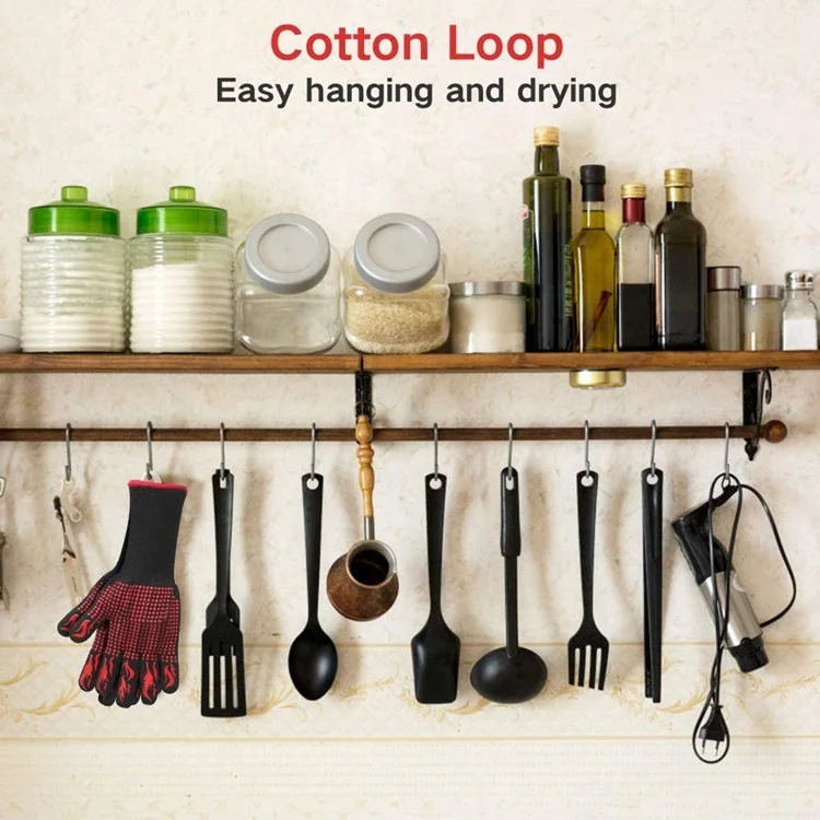 Sturdyarmor Anti Slip 932F Extreme Heat Resistant BBQ Grill Oven Mit Glove Handschuhe