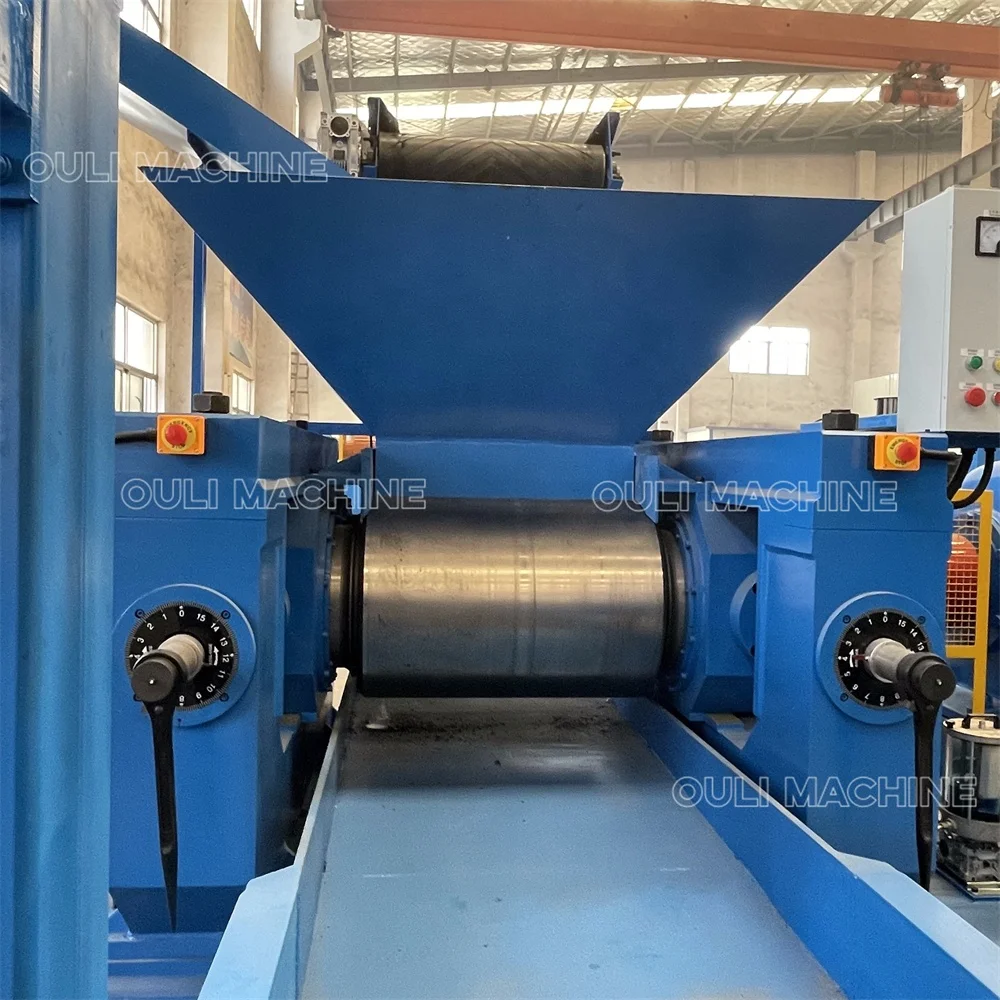 Waste Tire Recycling Machine, Scrap Tyre Rubber Cracker Mill Machinery, Tyre Recycle Rubber Powder Production Line Manufacturer