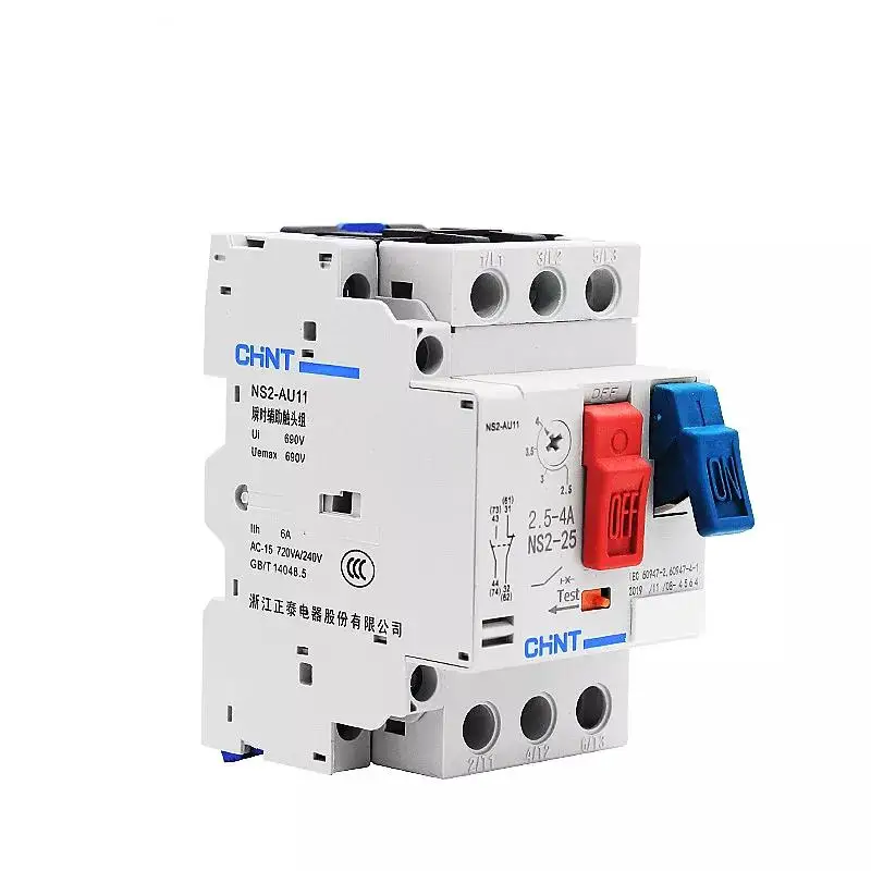 CHNT NS2-25 20-25A выключатель для защиты мотора 3P трехфазный тепловой магнитный MPCB ручная стартера мотора