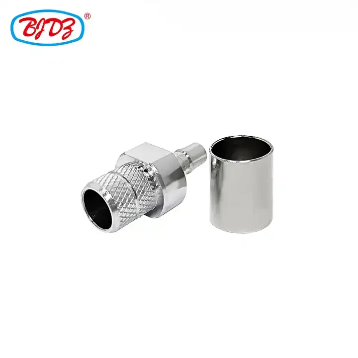 Factory supply Brass QMA Female Jack Crimp Connector For LMR400 RG8 RG213 RG214 Cable RF Coax Coaxial connectors in stock