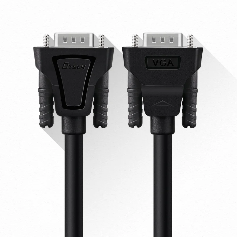 Hot Selling VGA 3+6 HD Cable Male-Male 3M 5M 10M 15M 1080P 720P Pull&Plug VGA Cable for Projector Monitor TV