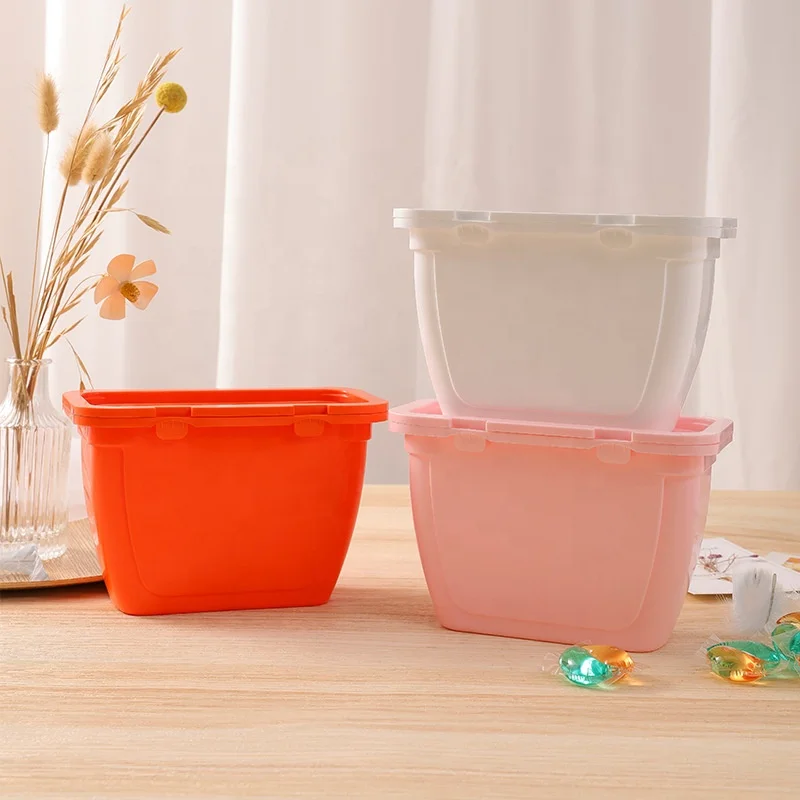 Wholesale Empty Laundry Pods PP Boxes The Laundry Pod Container Detergent Capsules Plastic Container