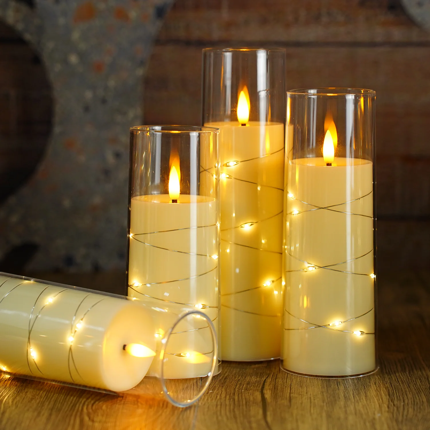 kakoya 2.3in LED Light String Candle Flameless Safe Romantic remote control timer Candles smokeless  LED candles