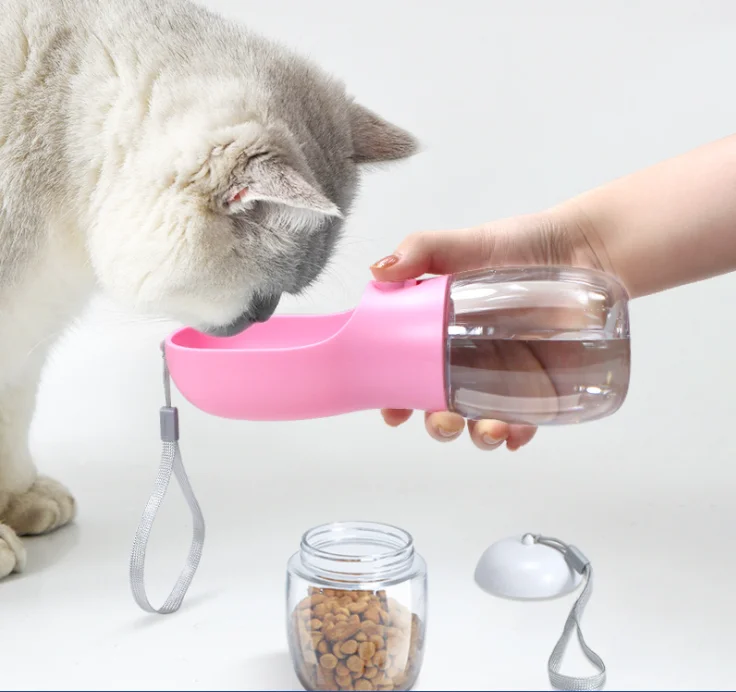 New water Cup pet dual-use water and food Cup dogs and cats portable cup portable pet drinking water bottle pet basic style kett