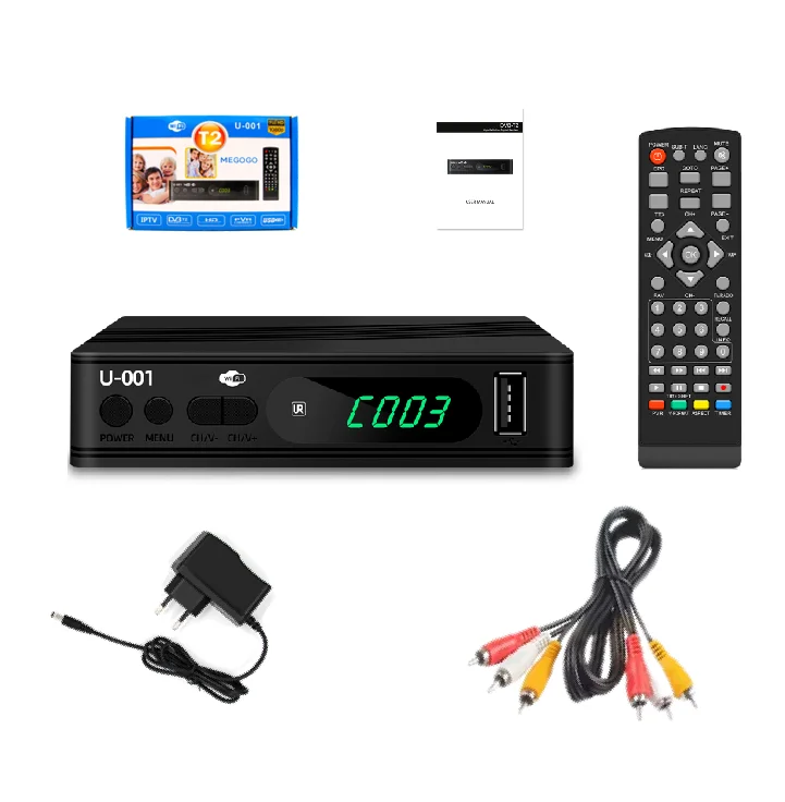 NO 1 Mini H264 DVB T2 C Free to air TV Receiver Digital tdt Set Top Box