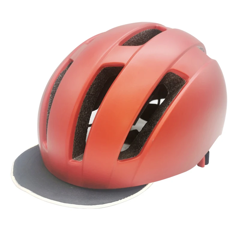 Best selling CE CPSC PC shell detachable visor head bicycle helmet adults women cycle helmet with lights