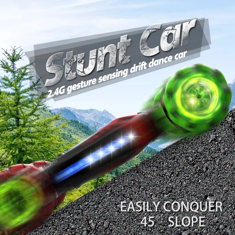 Tkkj K10 опрокидывание Carro 360 Skiding Stunt Rc 2 4G автомобиль 4Ch Электрический с дистанционным управлением индукционный трюк игрушка