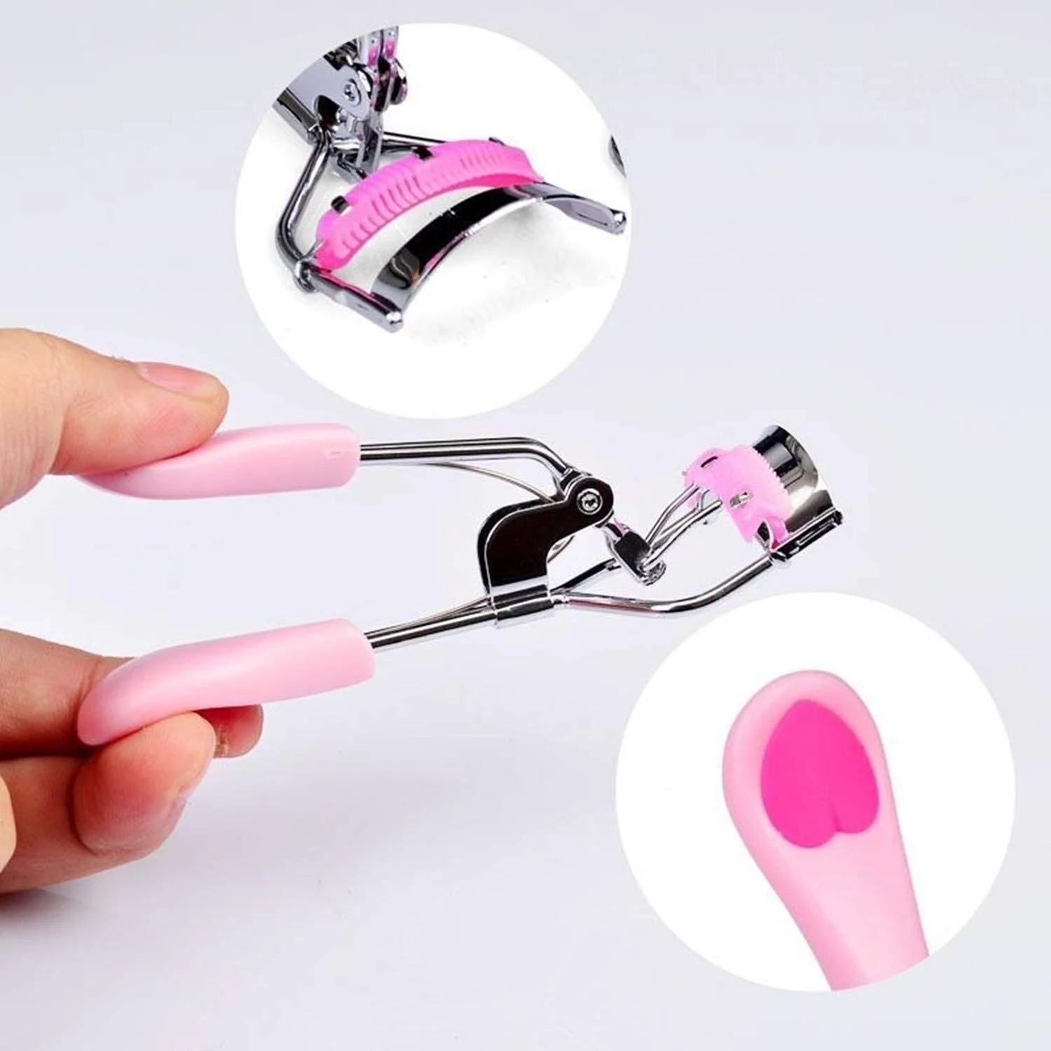 High Quality Black Pink High Quality Plastic Eco Friendly Mini Custom Private Label Tools Kit Comb  Eyelash Curler