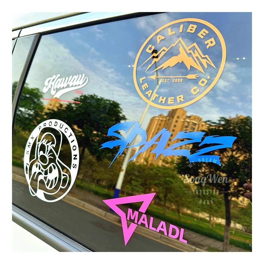 UV Resistant Waterproof Windshield Anime Peek Vinyl Die Cut Window Car Transfer Decals Custom Truck decals Outdoor Car Stickers