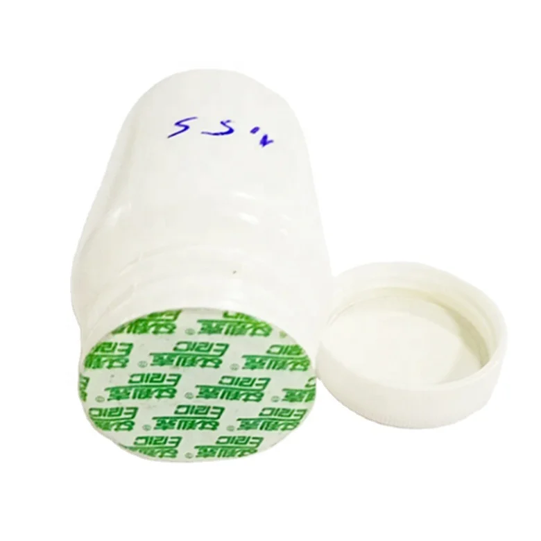 Aluminum foil induction seal wads in lids caps closures with pull tabs and printed logos