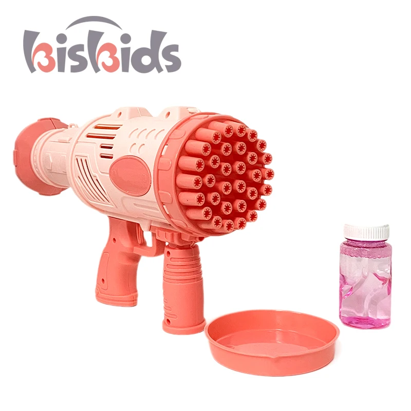 Wholesale 32 Holes Electric Machine Soap toy bubble gun kids Magic Children Automatic Bazooka bubble shooter gun