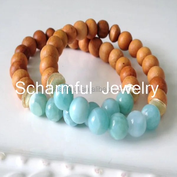 BS1958 Fashion Wholesale Wooden Bracelet Jewelry Wood Bead 8mm Bracelet