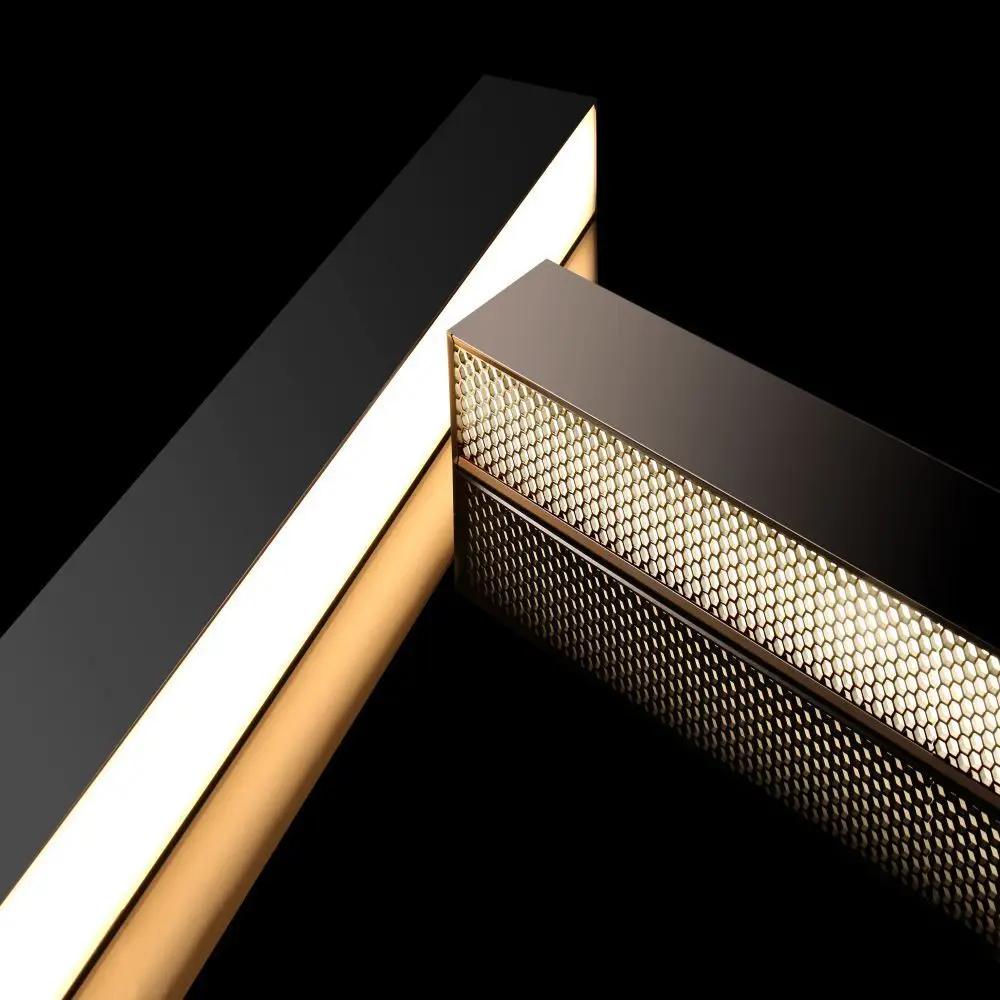 50*75mm LED Alu profile creative can be spliced lamps lanterns shopping malls office cyber cafe gym industrial style chandelier