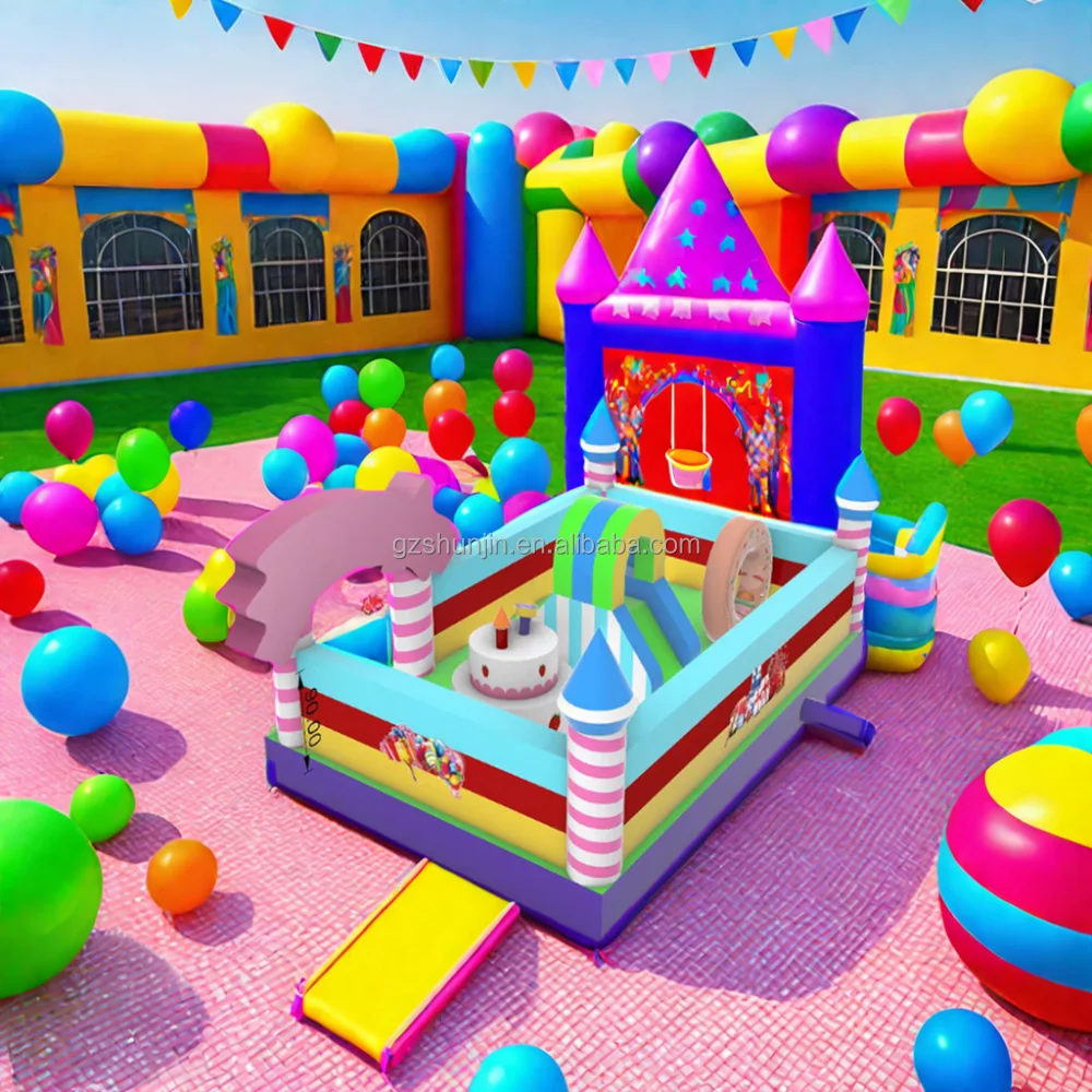 Large PVC Indoor Blow-Up Water Slide for Pool above Ground Inflatable Water Slide for Home School or Shopping Mall