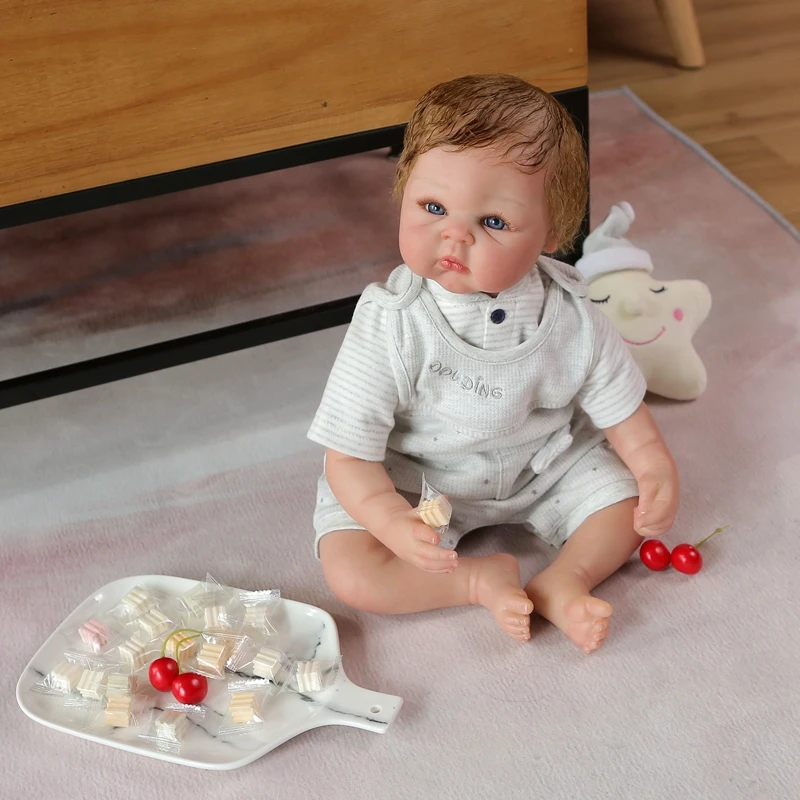 Clearance Sale paint by Genesis high quality lifelike reborn baby handmade newborn babies detailed heat set paint real baby