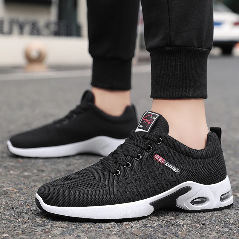  9301 Fashion Flat Casual Air Cushion Joggers Shoes Men Size 45 Stock Sport Sapatos