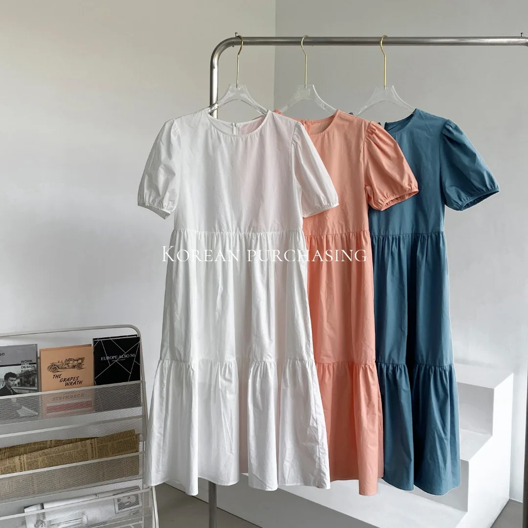 
Garment Direct Factory Summer Pink White 6 Colors Dress Fabric Women Summer Maxi Dresses For Dress Woman Material 