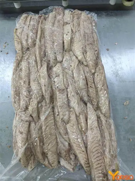 Frozen Bonito Tuna Loin Cooked Fish Fillet in Nature Style Box Bag Vacuum Pack Packaging