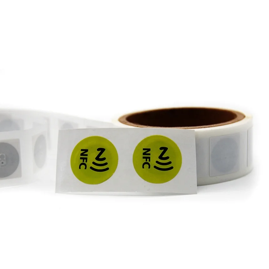 Low cost nfc sticker roll products bulk cheap rfid NTAG215 tag