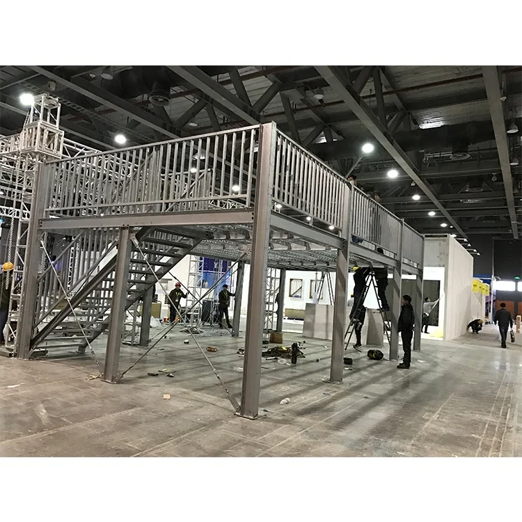 High Strength Galvanized H Section Light Steel Structure Building Exhibition Platform