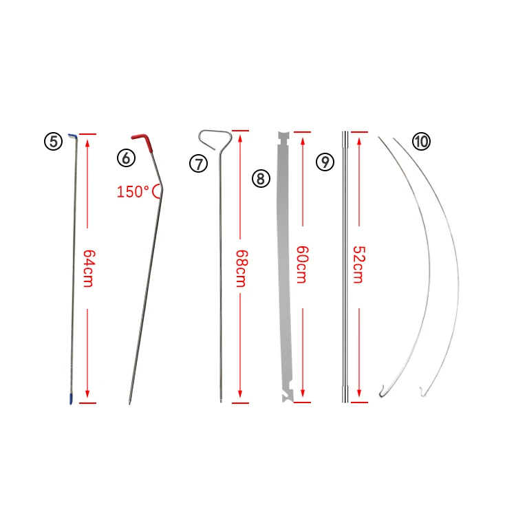 Профессиональный автомобильный инструмент RTS для всех автомобилей набор инструментов практики слесаря открывания дверей